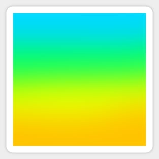 Cheerful Gradient from Blue to Green to Yellow Sticker